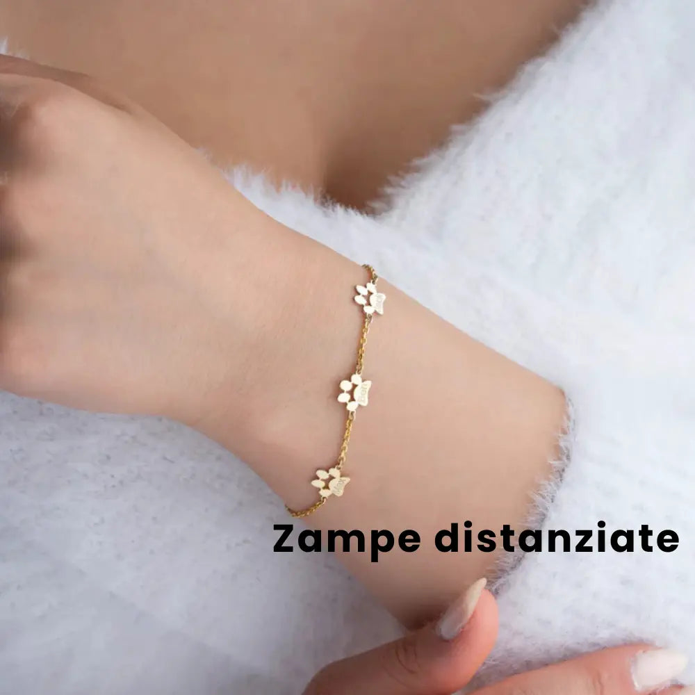 Bracciale con Impronte di Animali e Nomi