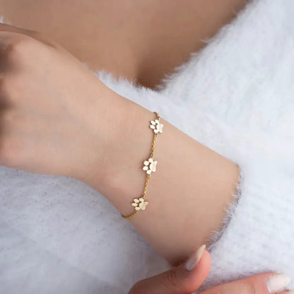 Bracciale con Impronte di Animali e Nomi