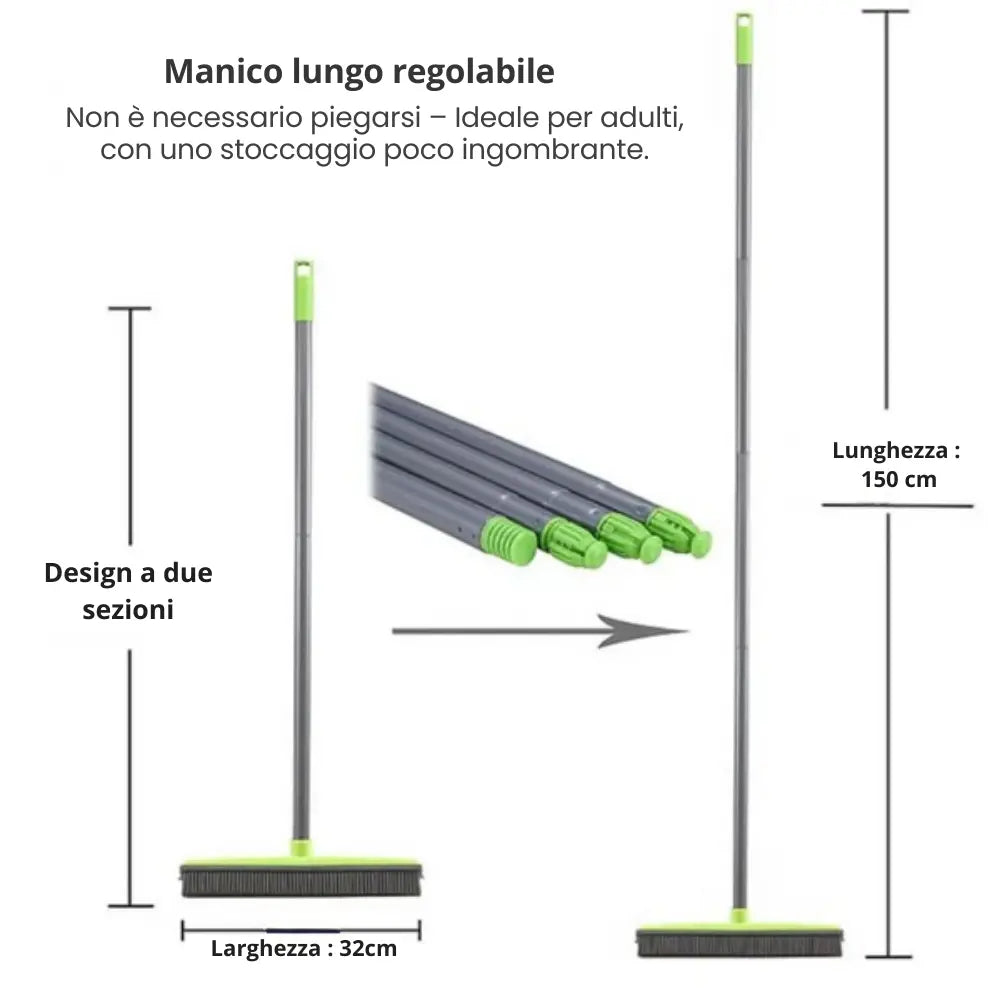 Spazzola Raccogli-Peli per Pavimenti