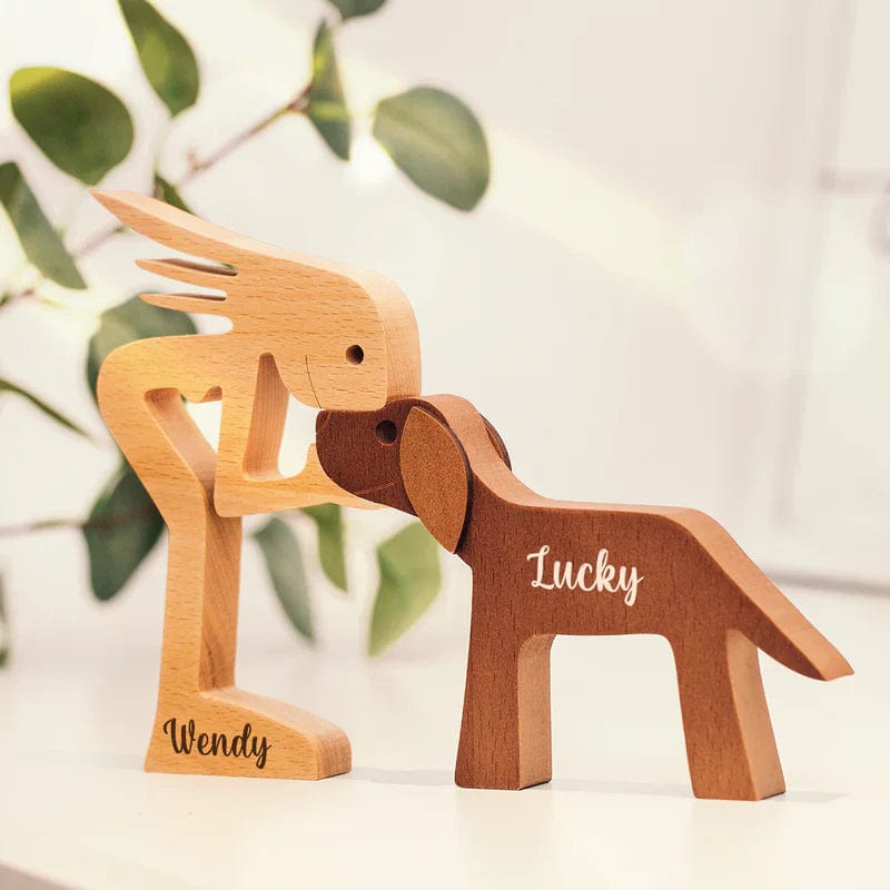 Statuetta in legno personalizzata - Passione canina